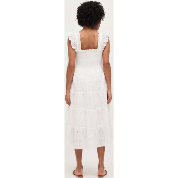 Hill House The Eyelet Ellie Nap Dress - White Eyelet, XS - Picture 3 of 6